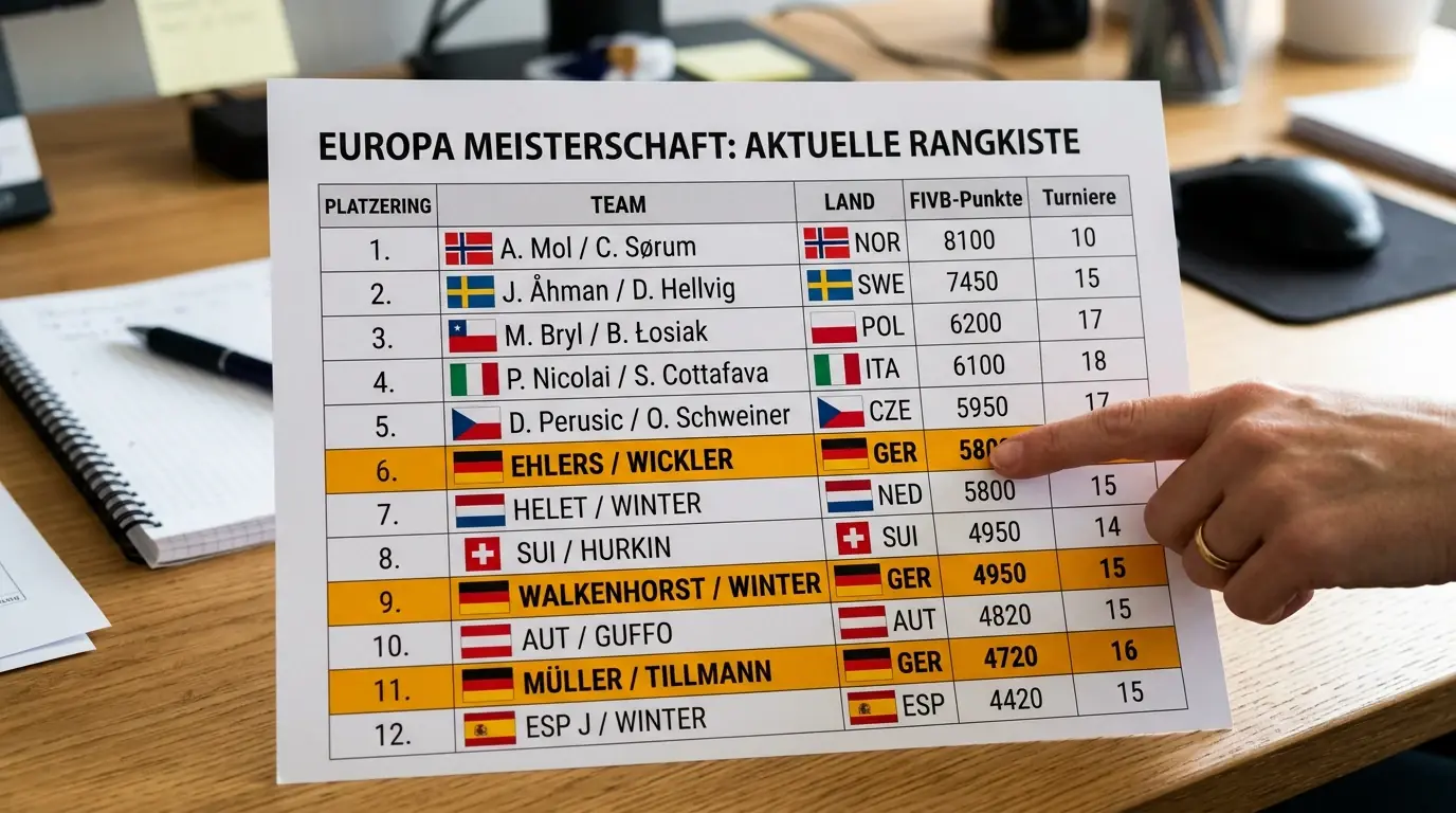 Deutsche Beachvolleyball-Teams bei der Europameisterschaft – Stärke und internationale Wettbewerbsfähigkeit