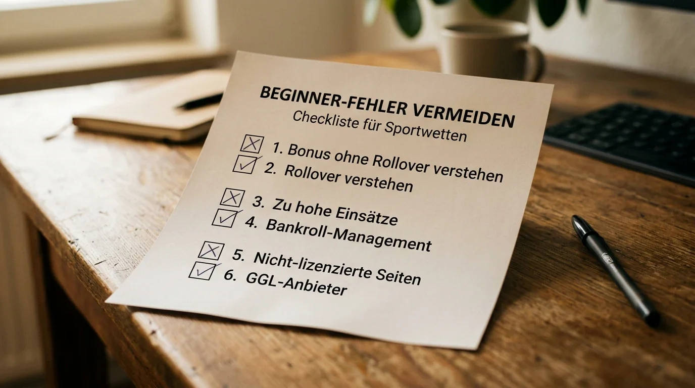 Checkliste typischer Anfängerfehler beim Beachvolleyball-Wetten und wie man sie systematisch vermeidet