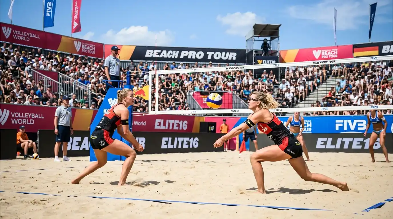 Deutsche Beachvolleyball-Paare bei internationalen Elite16-Events – Einschätzung der Wettbewerbsfähigkeit