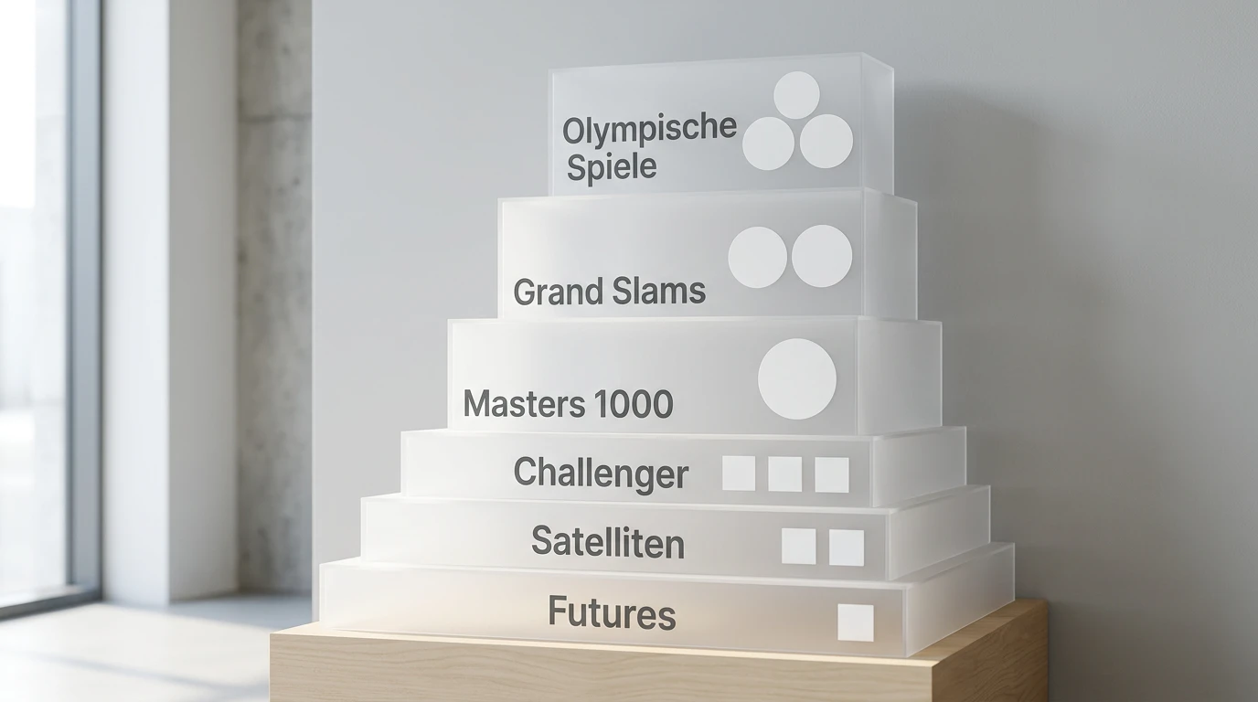 Diagramm des FIVB-Punktesystems für Beachvolleyball-Weltrangliste nach Turnierkategorie