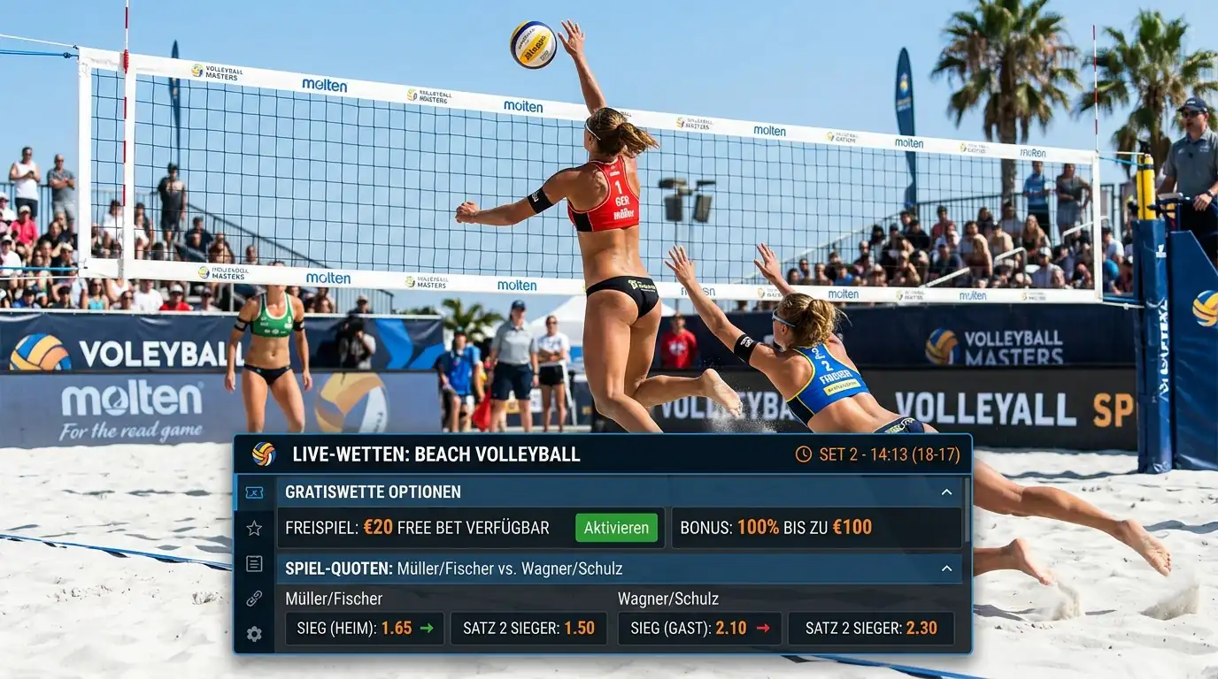 Freiwette für Beachvolleyball optimal nutzen – Gratiswetten bei GGL-lizenzierten Sportwettenanbietern