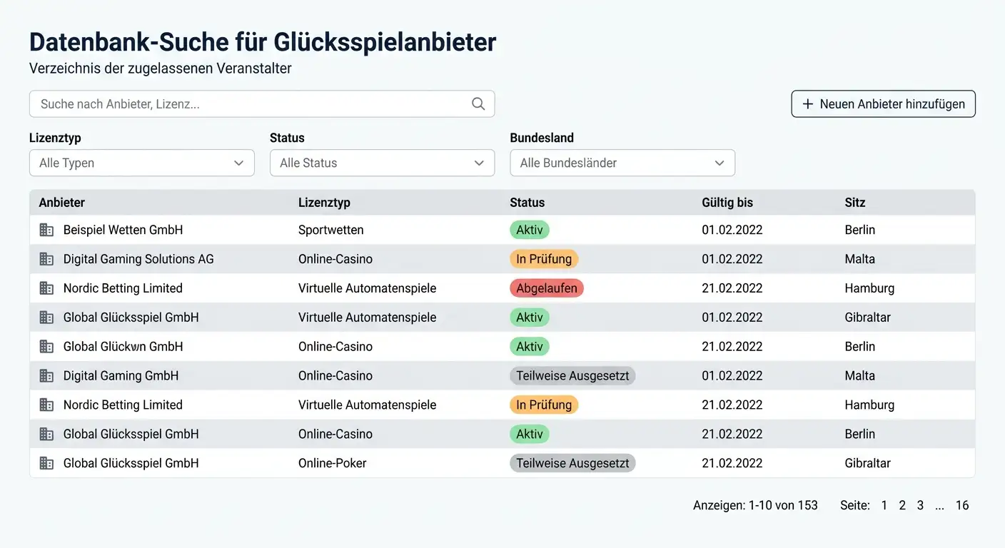 GGL-Whitelist für lizenzierte Sportwettenanbieter – wie Buchmacher in die offizielle Liste aufgenommen werden