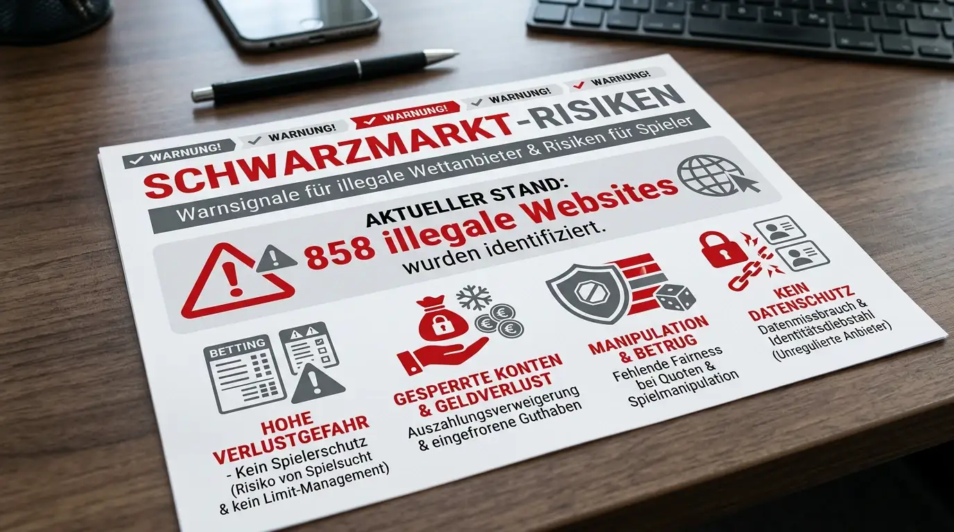 Risiken nicht-lizenzierter Sportwettenanbieter und Schwarzmarkt im deutschen Online-Glücksspiel