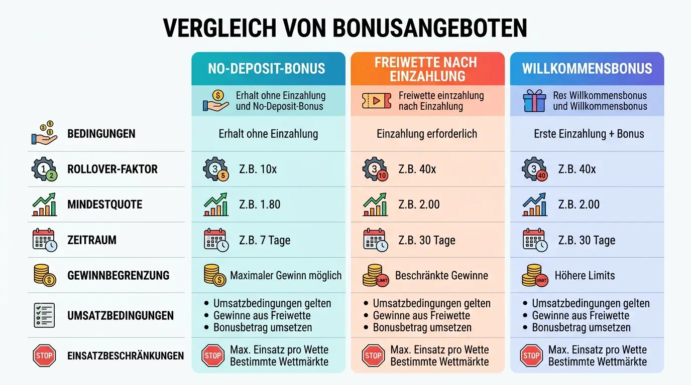 Vergleich zwischen No-Deposit-Bonus und Freiwette nach Einzahlung für Volleyball-Sportwetten