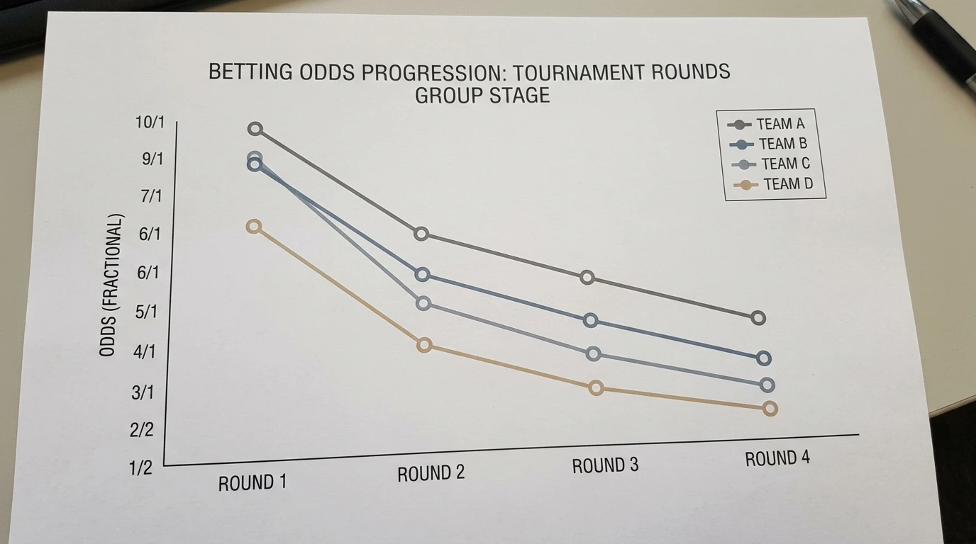 Quotenentwicklung bei Beachvolleyball-Turniersieger-Wetten im Turnierverlauf – Verkürzung der Odds nach Siegen