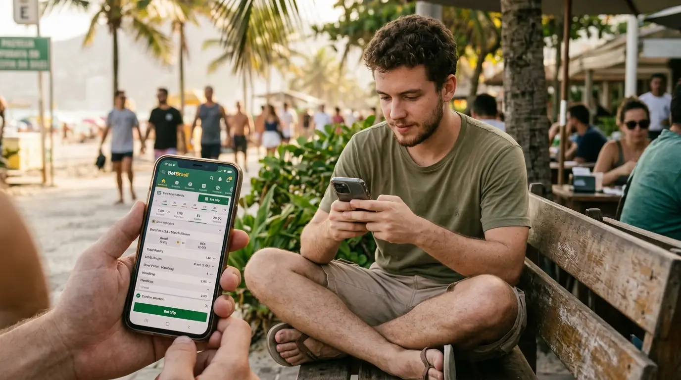 Sportwetter nutzt mobile App für Beachvolleyball Wetten mit intuitiver Benutzeroberfläche